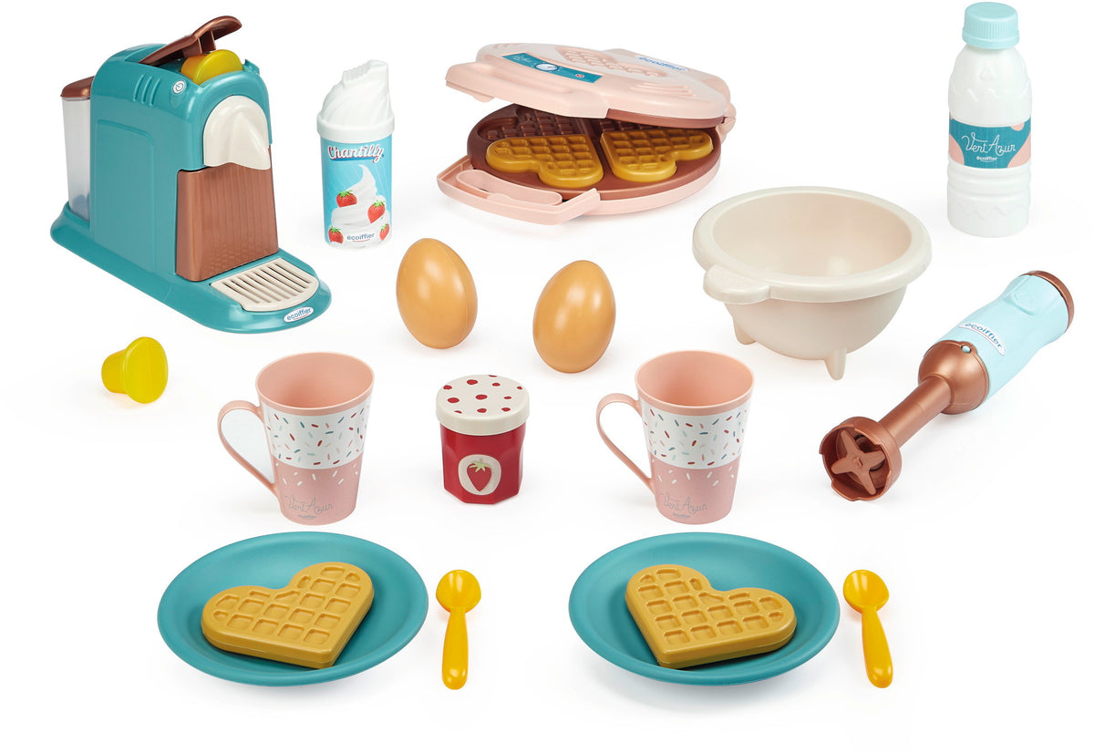 Muoviset Leikkikeittiövälineet Aamiainen 3-in1