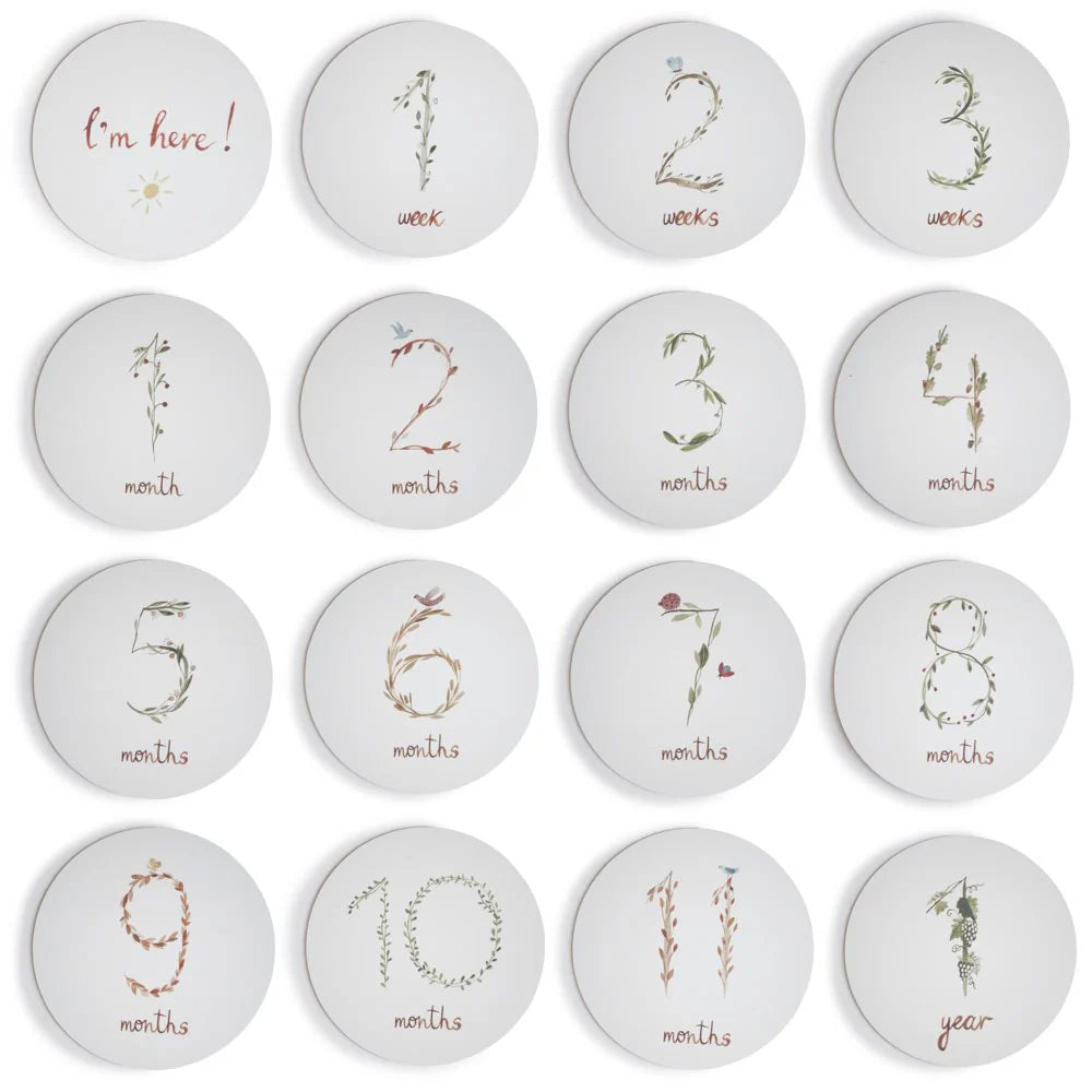 Mushie Milestone Cards Vauvakortit