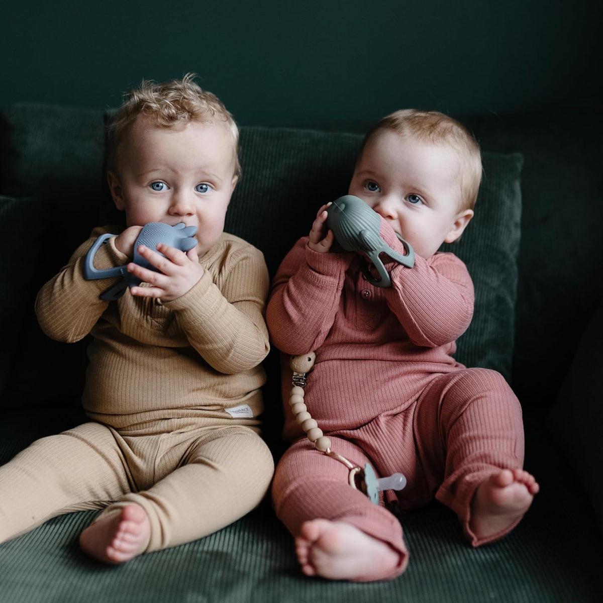 Mushie Sensory Teether Purulelu Tradewinds