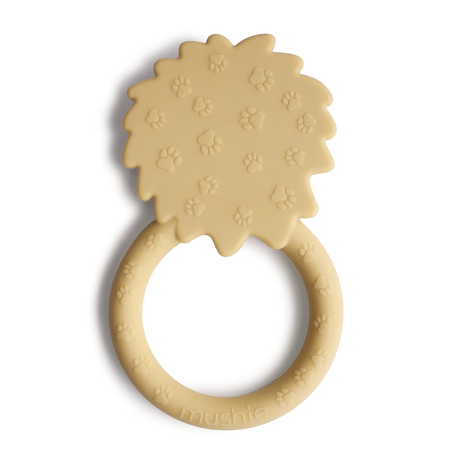 Mushie Teether Purulelu Lion Soft Yellow