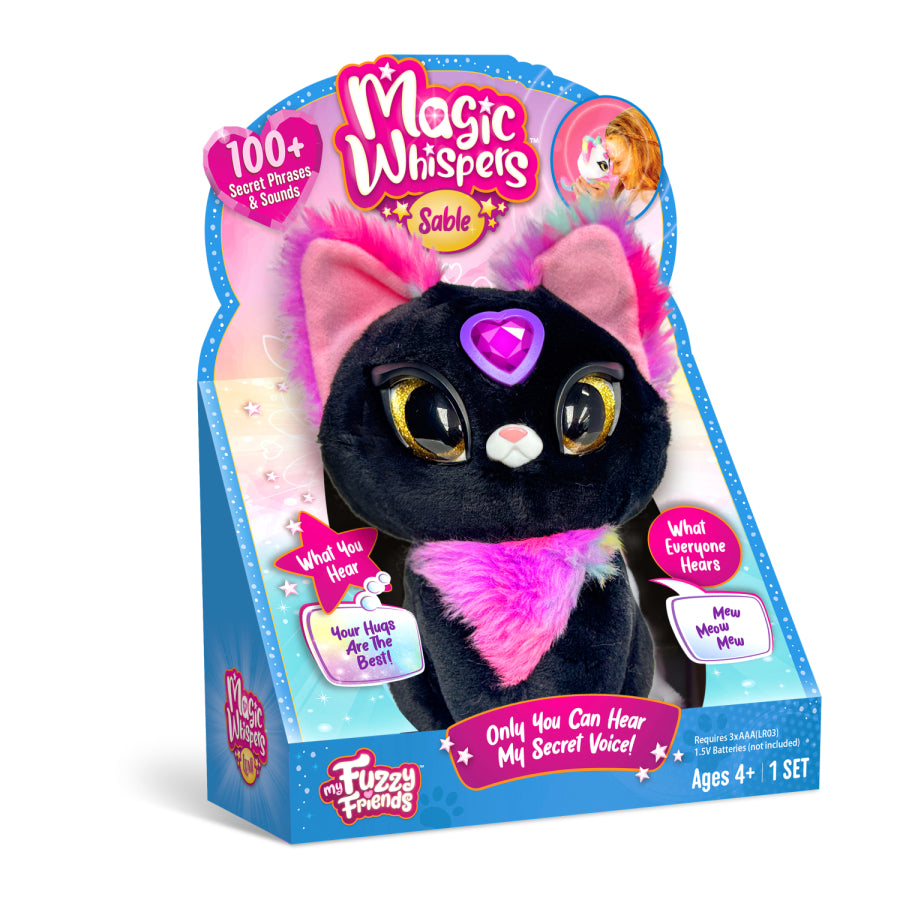 My Fuzzy Friends Magic Whispers Kitties Kitty Black
