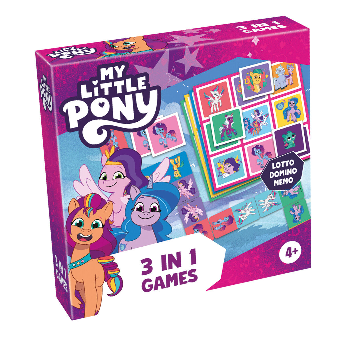 My Little Pony 3 in 1 Pelit (Lotto, Domino, Memo)