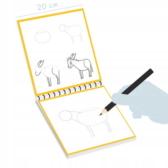 Graffy Nature Opettele Piirtämään 24 Kuvaa Farmieläimet