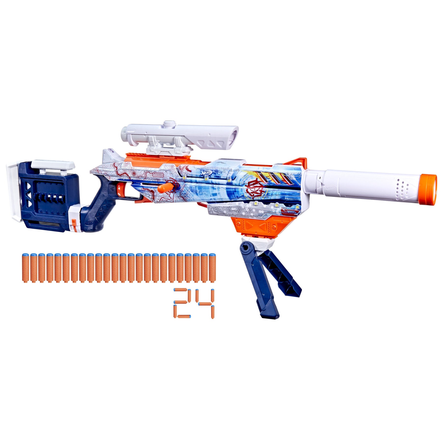 Nerf Loadout Arctic Zerostriker Vaahtoammusase