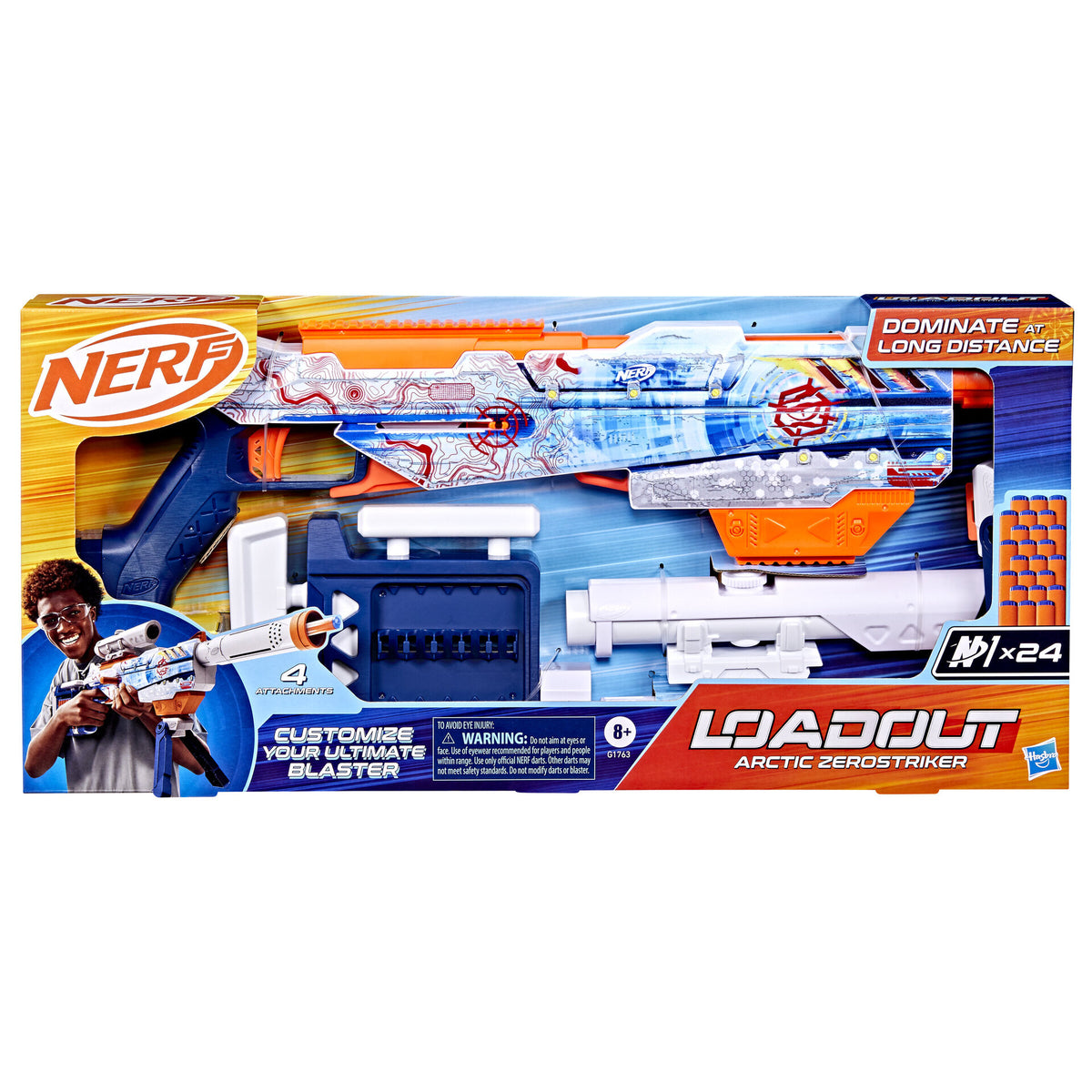 Nerf Loadout Arctic Zerostriker Vaahtoammusase