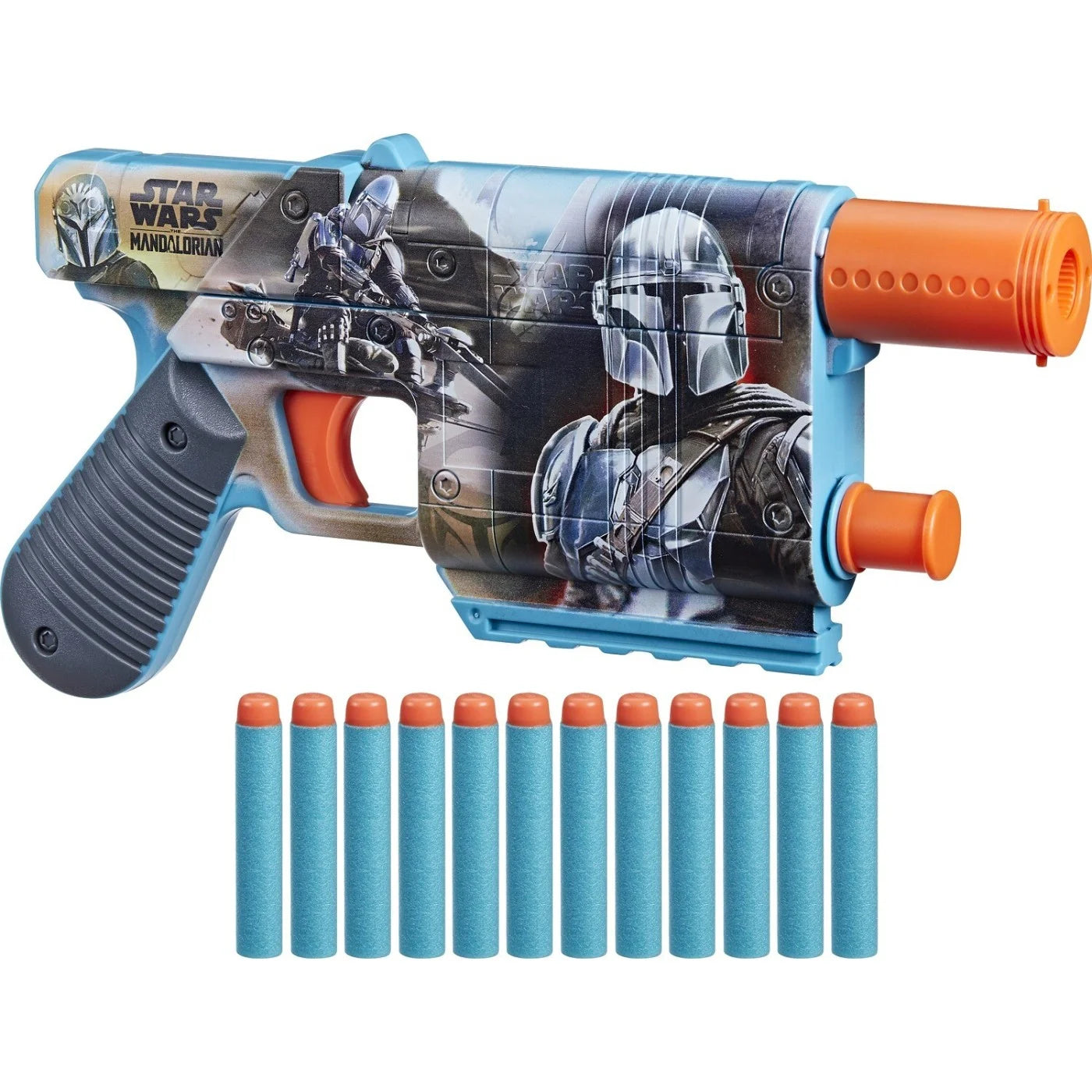 Nerf Star Wars the Mandalorian Ase sekä 8 Ammusta