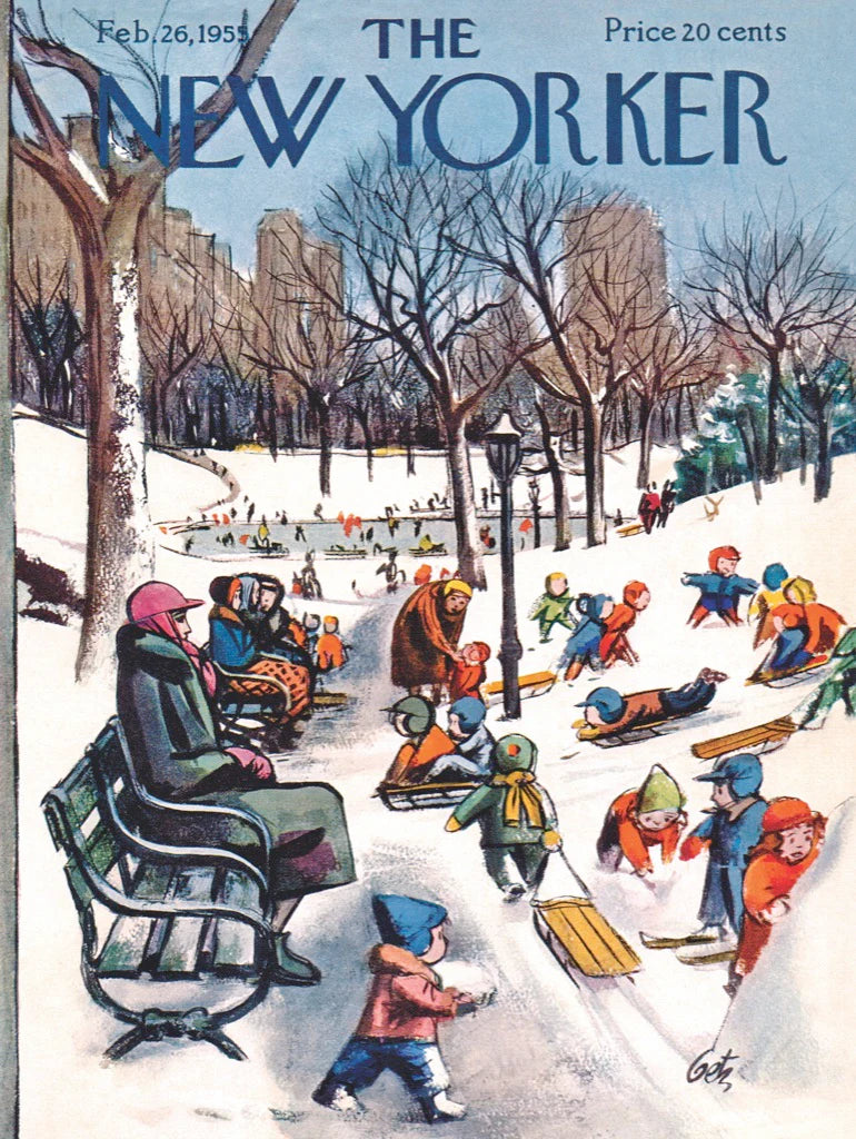 New York Puzzle Company 500 Palan Palapeli Sledding In The Park