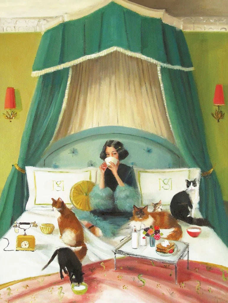 New York Puzzle Company 500 Palan Palapeli Breakfast In Bed