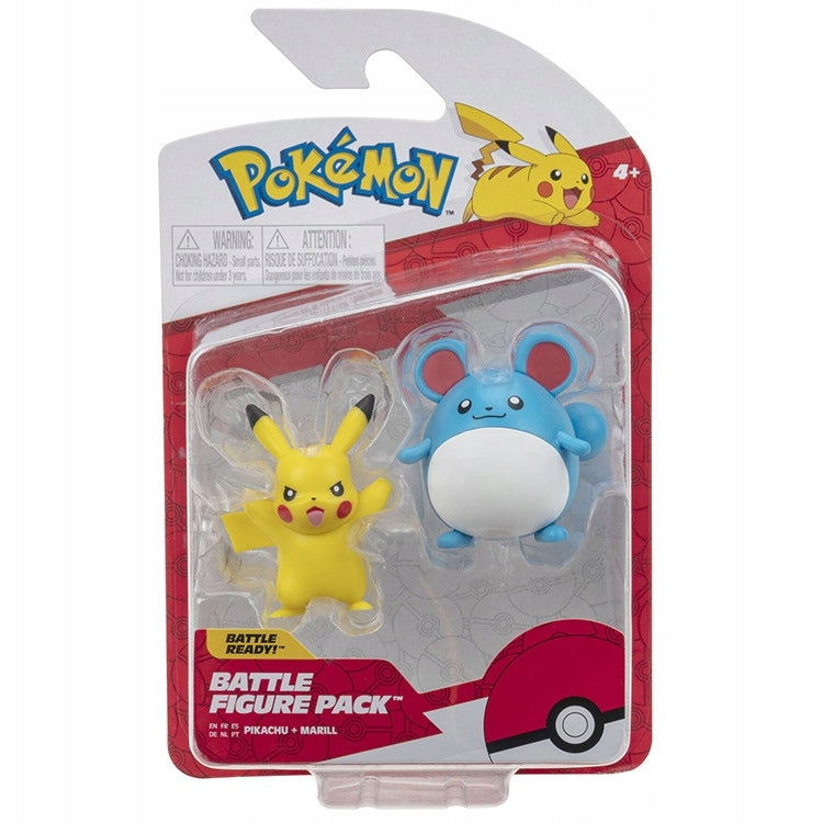 Pokemon Battle Figure Pack Pikachu + Marill