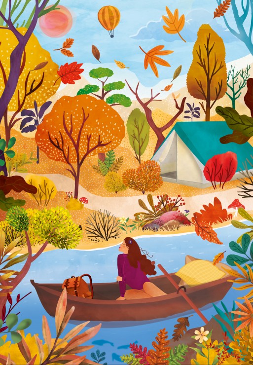 Pieces and Peace 1000 Palan Palapeli Autumn Colors