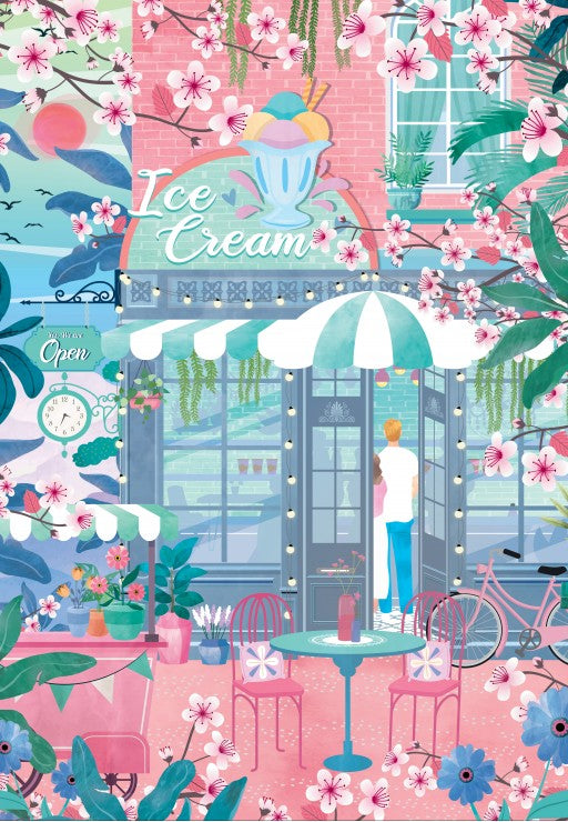Pieces and Peace 1000 Palan Palapeli Ice Cream Shop