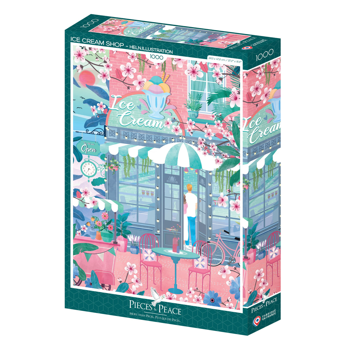 Pieces and Peace 1000 Palan Palapeli Ice Cream Shop