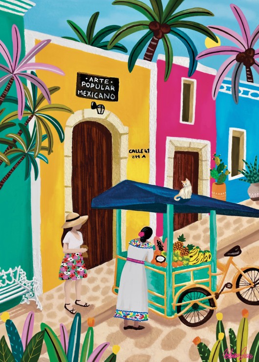 Pieces and Peace 500 Palan Palapeli Colors Of Mexico