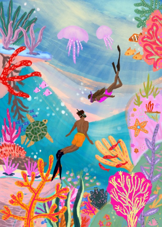 Pieces and Peace 500 Palan Palapeli Wild Swimming