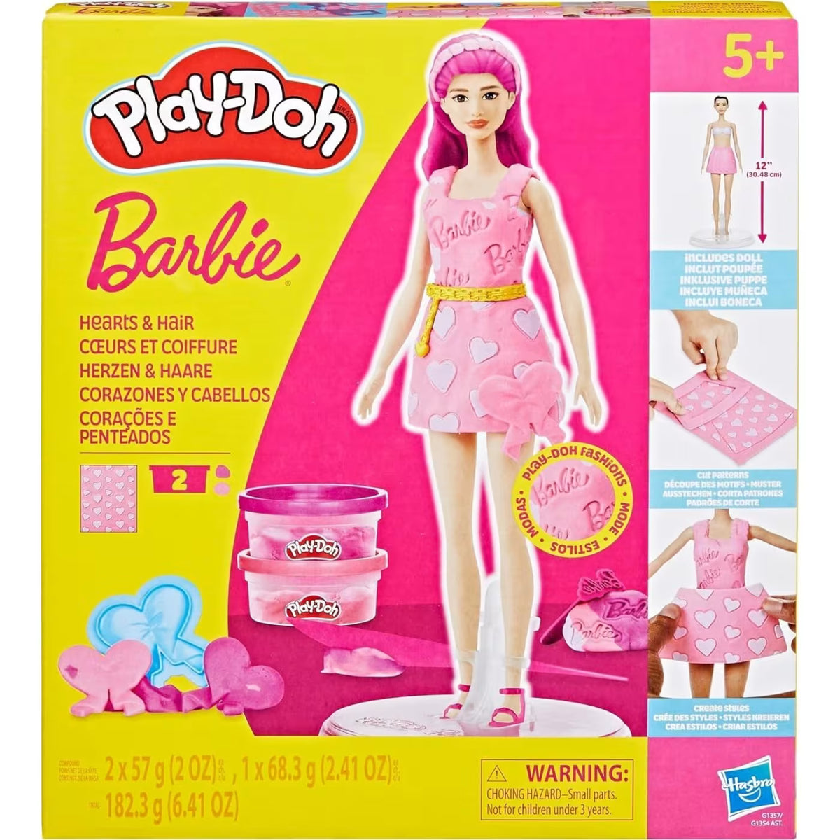 Play-Doh Barbie Pinkit Hiukset Muovailuvahasetti