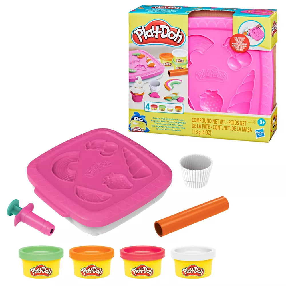 Play-Doh Muovailuvaha Create & Go Cupcakes Leikkisetti