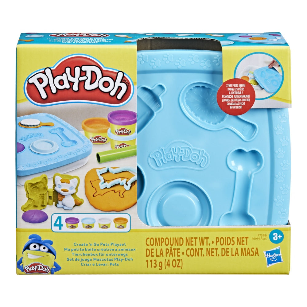 Play-Doh Muovailuvaha Create & Go Pets Leikkisetti