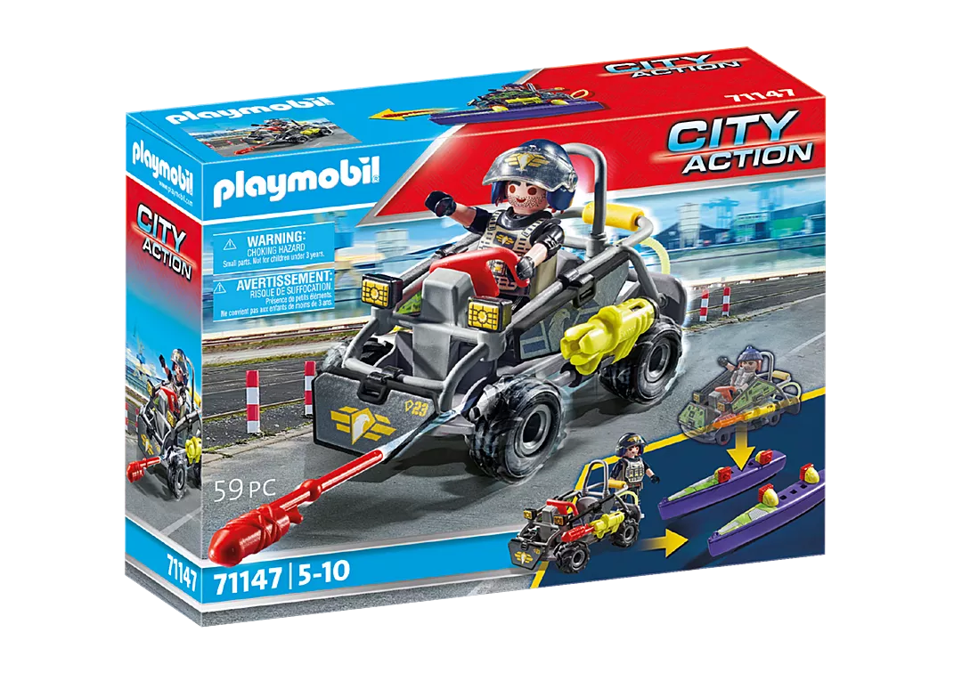 Playmobil 71147 City Action Tactical Unit Multi Terrain Quat