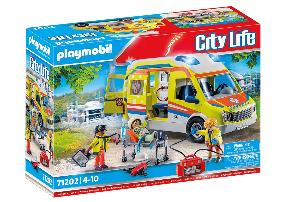 Playmobil 71202 Ambulanssi Valoilla ja Äänillä