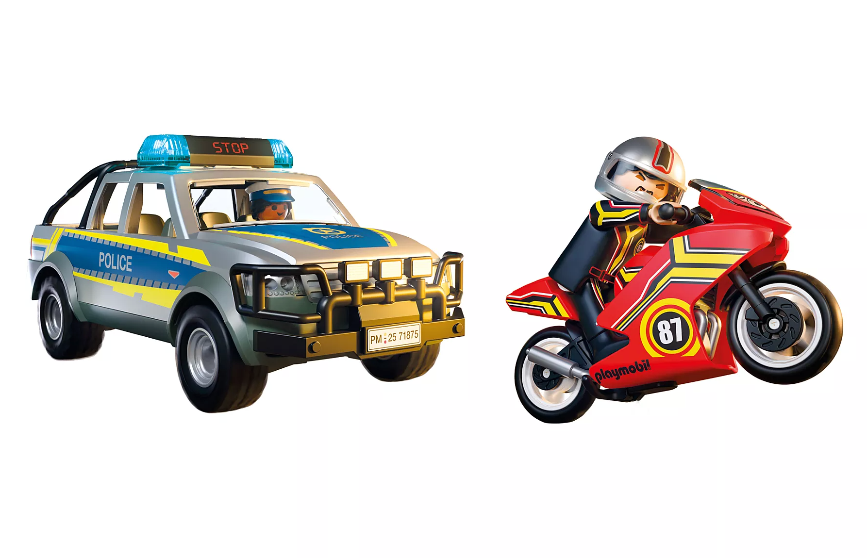 Playmobil City Action 71875 Poliisi Lava-auto ja Moottoripyörä