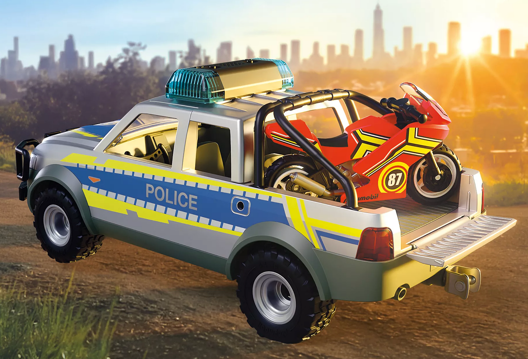 Playmobil City Action 71875 Poliisi Lava-auto ja Moottoripyörä
