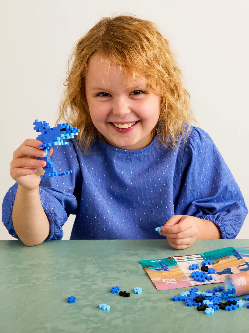 Plus Plus Rakennussarja Learn To Build Delfiini