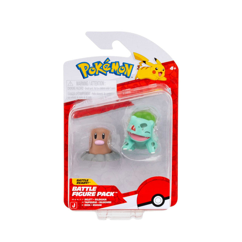 Pokemon Battle Figure Diglett + Bulbasaur