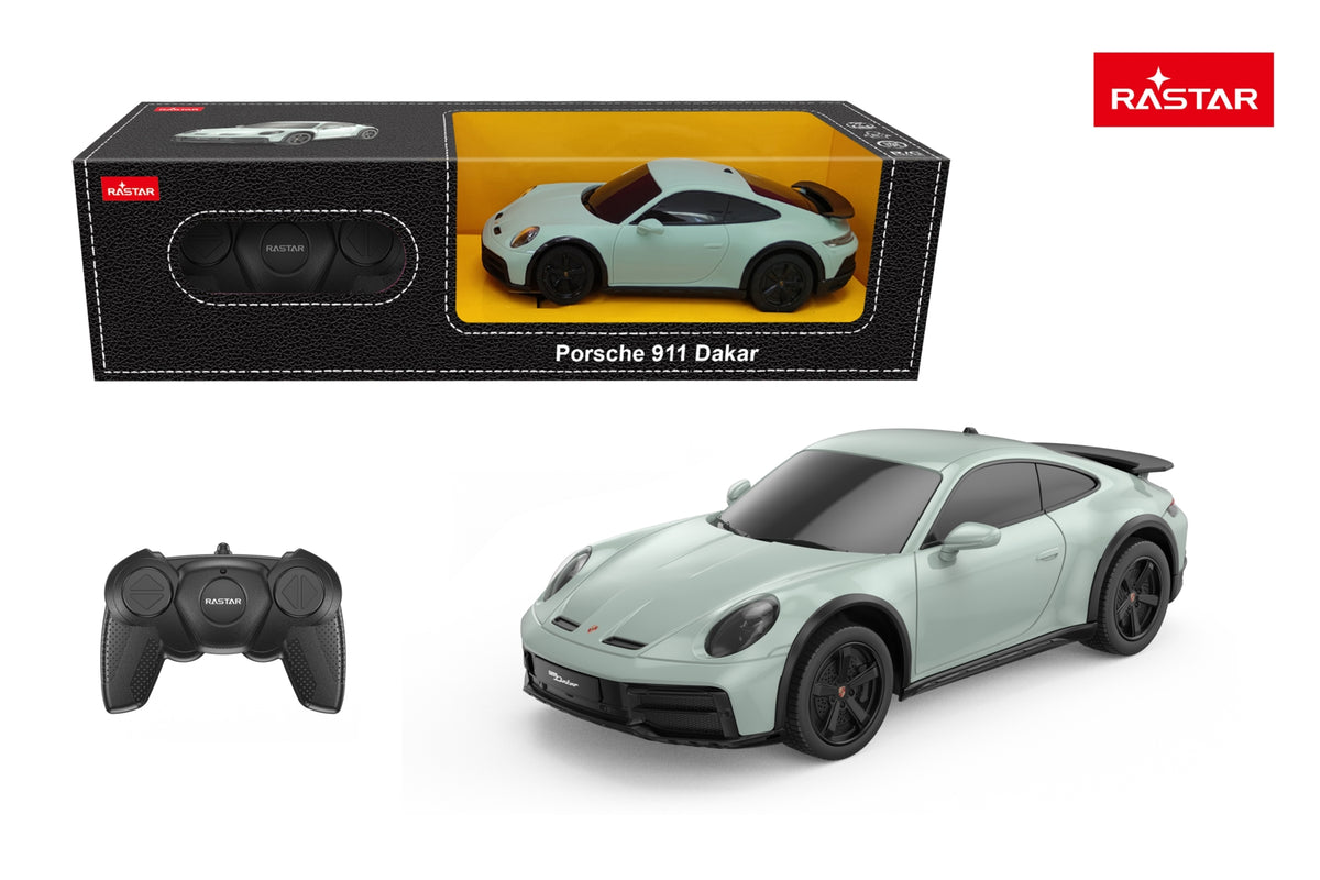 Rastar Porsche 911 Dakar Shade Green Radio-Ohjatta Auto