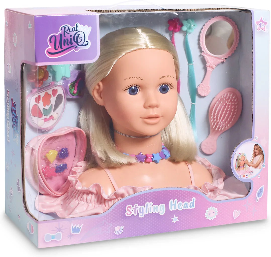 Real Uniq Meikki ja Kampauspää Vaaleatukkainen