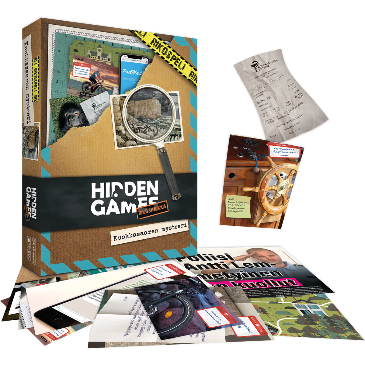 Rikospaikka: Tapaus Kuokkasaaren Mysteeri Pakohuonepeli