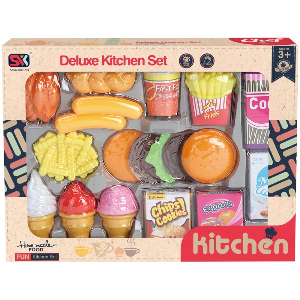 Muovinen Leikkiruoka Setti