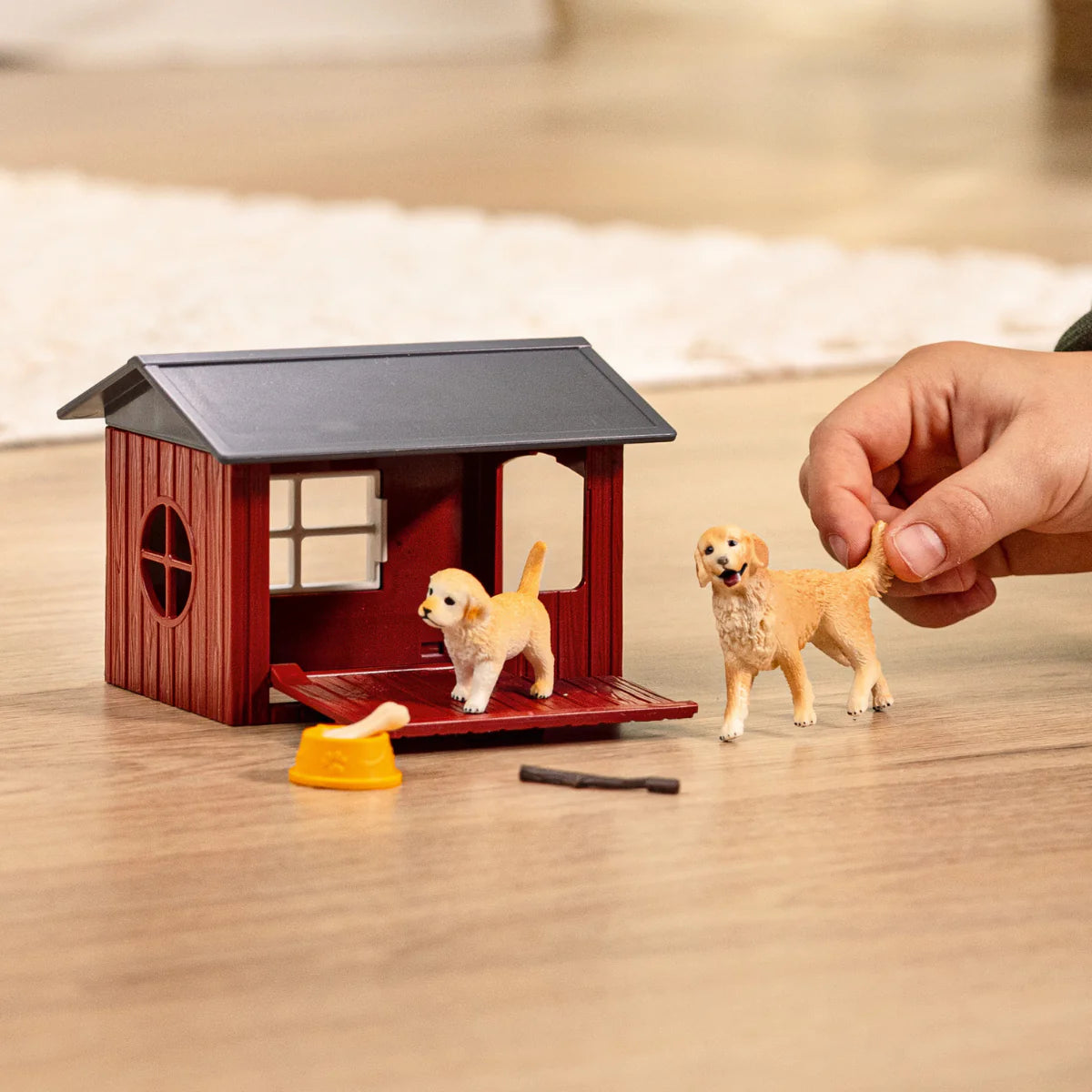 Schleich 42722 Koirankoppi ja Kultainennoutaja