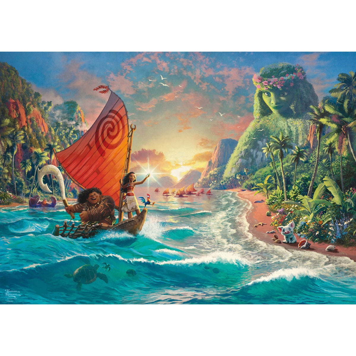 Schmidt Thomas Kinkade 1000 Palan Palapeli Disney Dreams Collection Moana/Vaiana