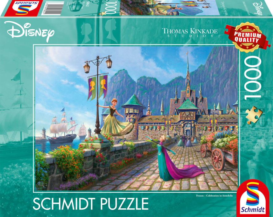 Schmidt Thomas Kinkade 1000 Palan Palapeli Frozen Celebration In Arendelle