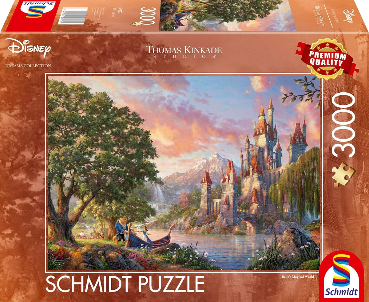 Schmidt Thomas Kinkade 3000 Palan Palapeli Disney Belle´s Magical World