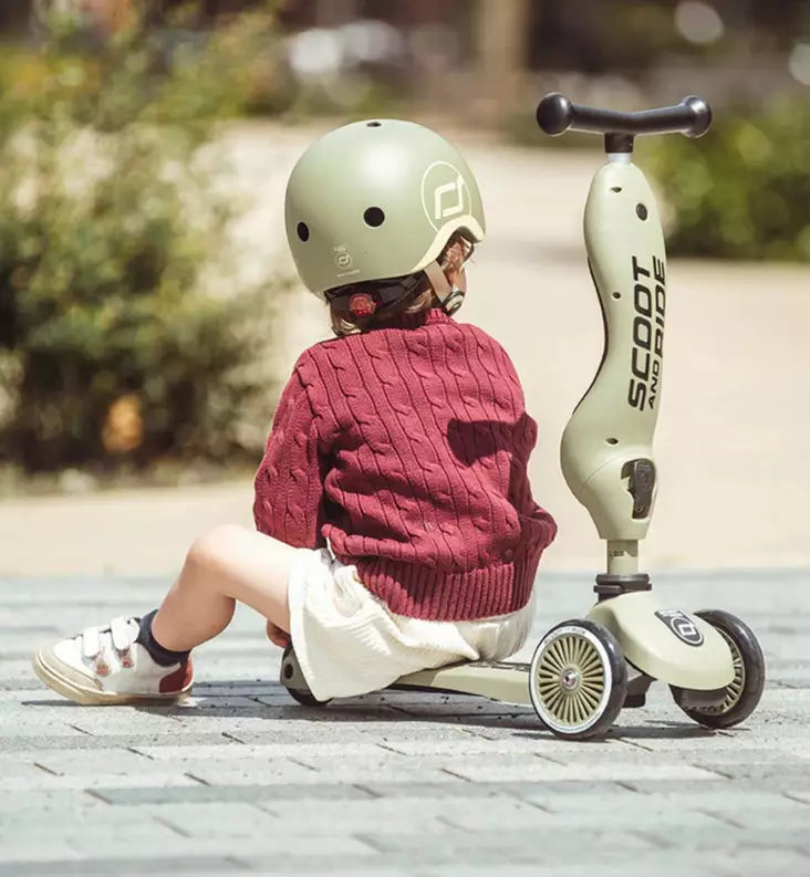 Scoot & Ride Lasten Pyöräilykypärä Olive XXS