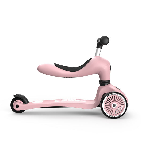 Scoot & Ride Potkulauta/Potkupyörä Highwaykick 1 Rose/Vaaleanpunainen