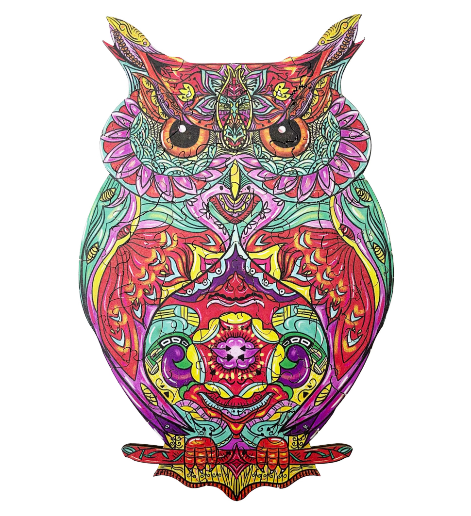 Eläin Puupalapeli 53 osaa- Pöllö