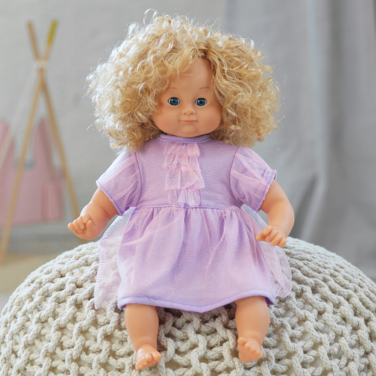 Skrållan Nuken Mekko Glitter 36-40 Cm