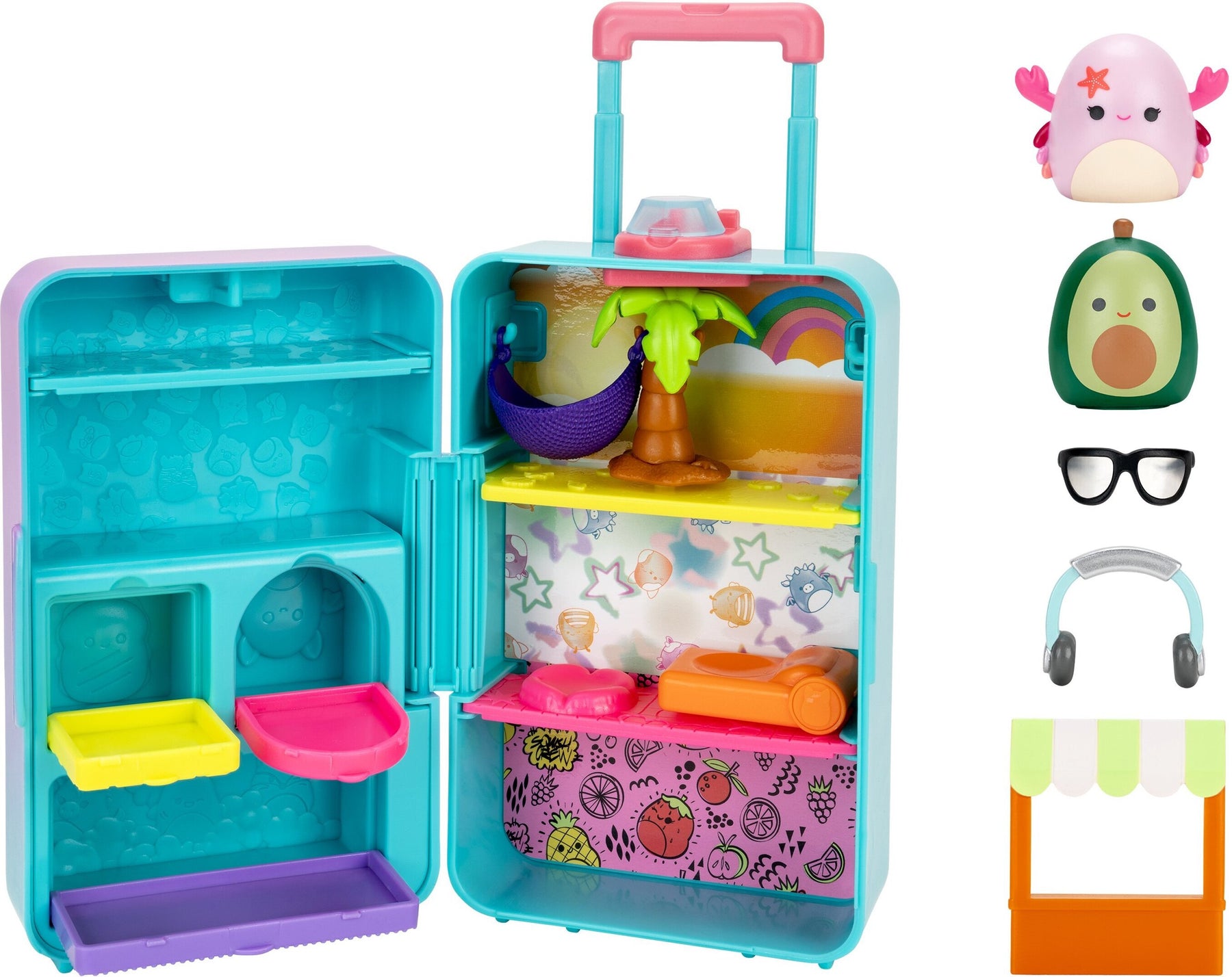 Squishmallows Squish-a-longs Luggage Playset Leikkisetti