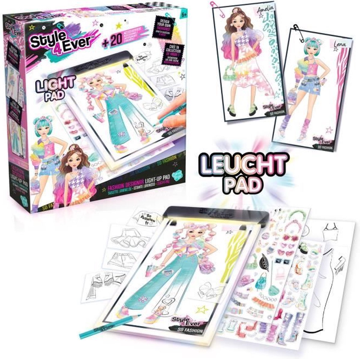 Style 4 Ever Muotisuunnittelija Light-Up Pad