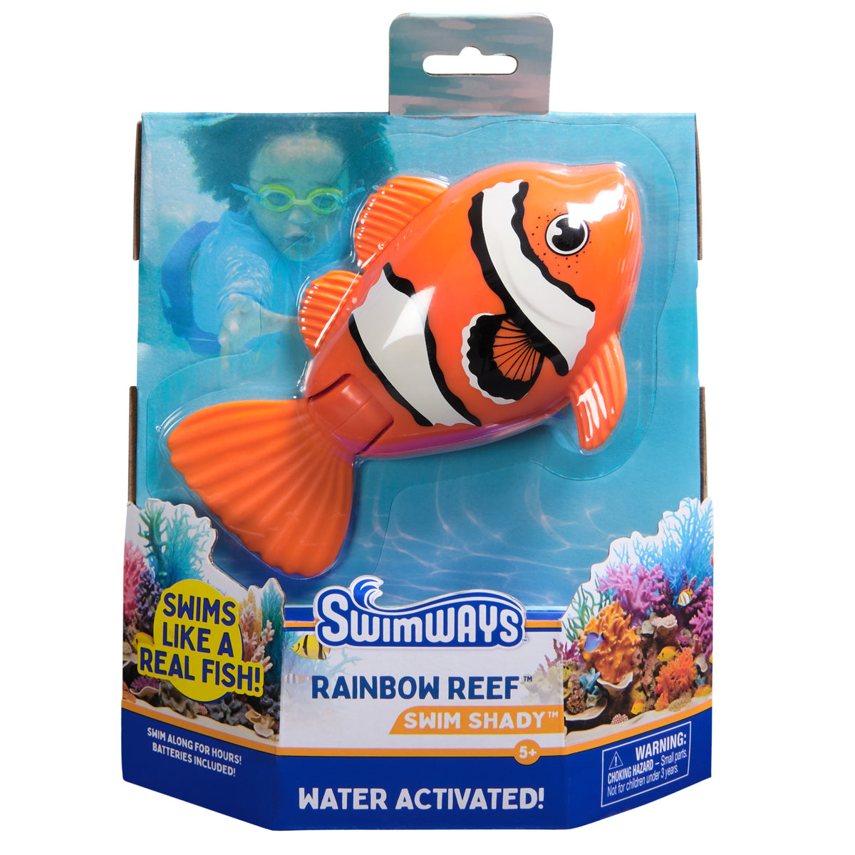Swimways Rainbow Reef Sukeltava ja Uiva Kala Swim Shady