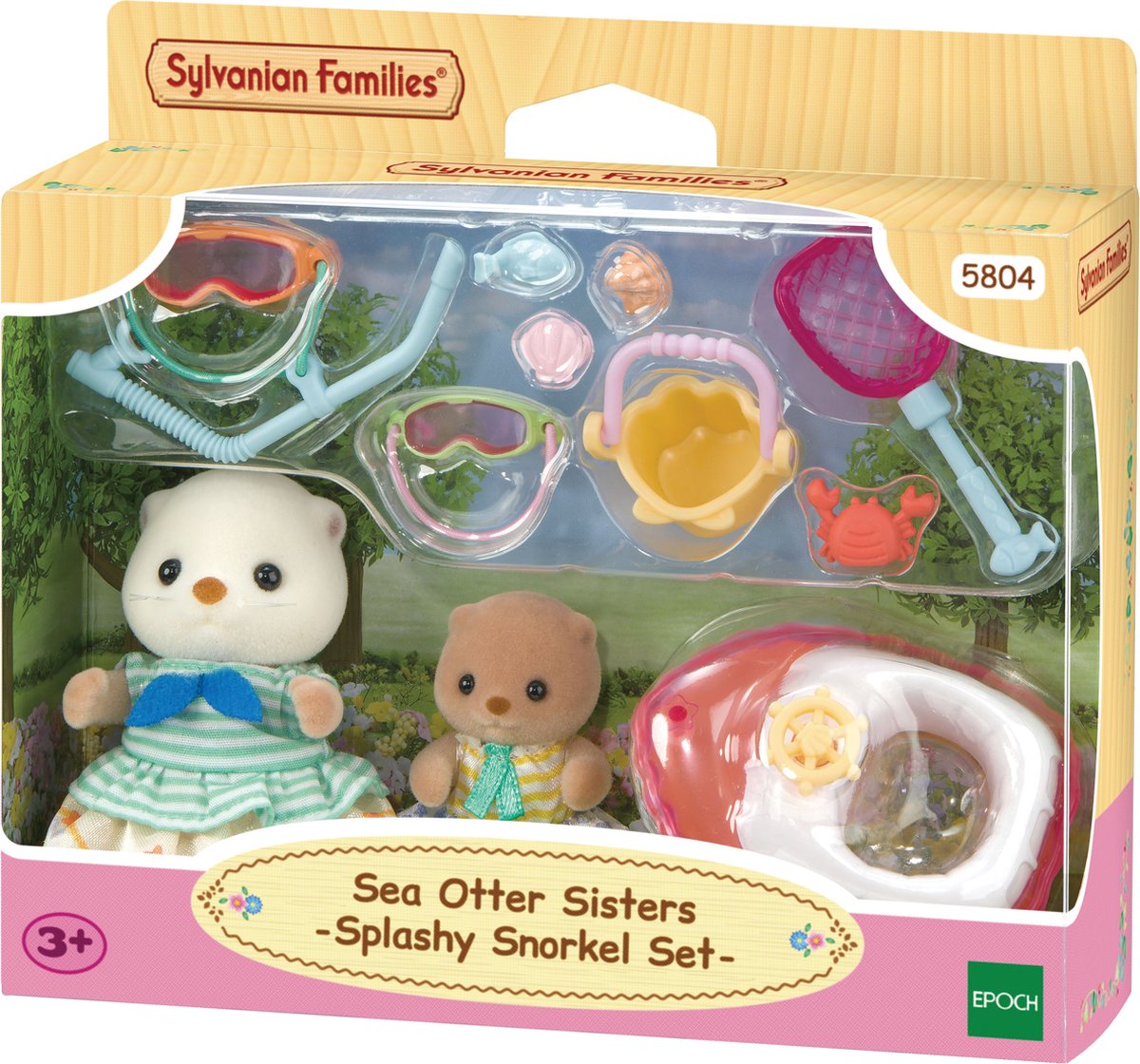 Sylvanian Families 5804 Saukkosiskokset Uimassa