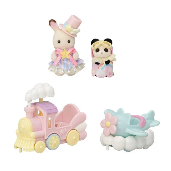 Sylvanian Families Huvipuistosetti Lentokone & Juna