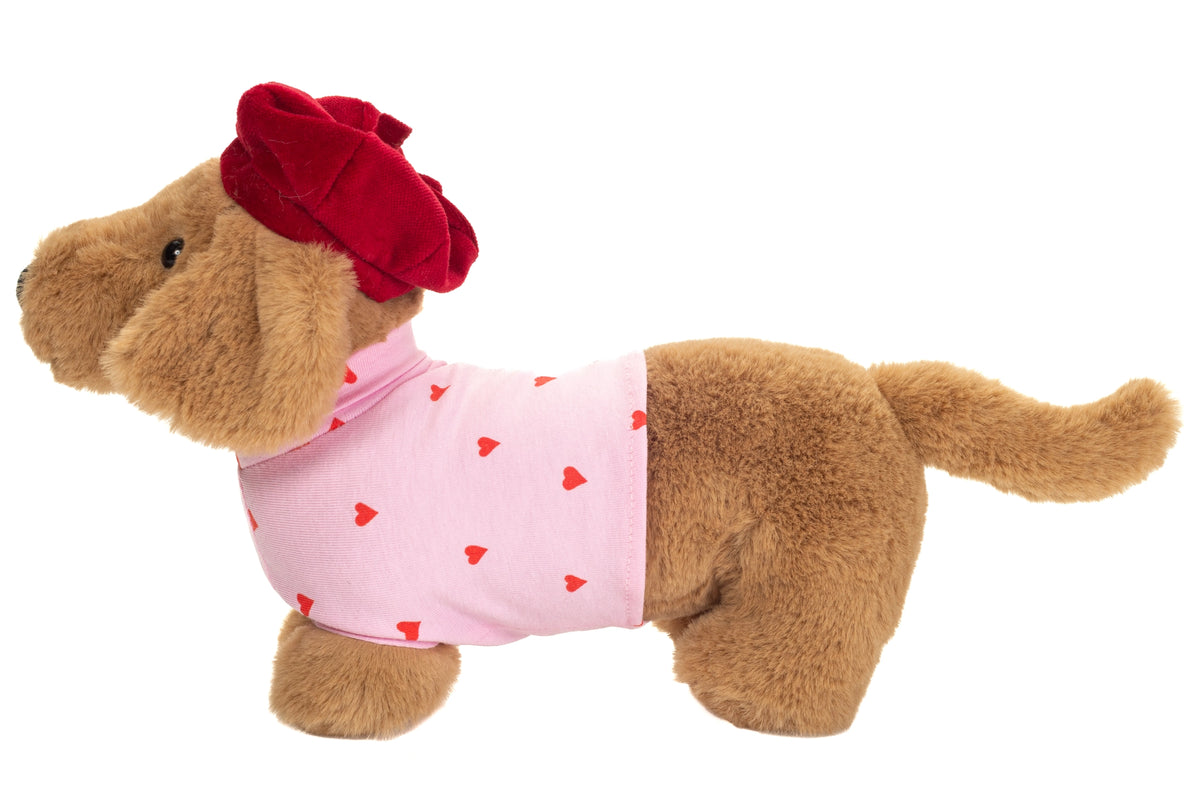 Teddy Hermann Mäyräkoira Pehmolelu Asusteilla 26 cm (Sydämillä)