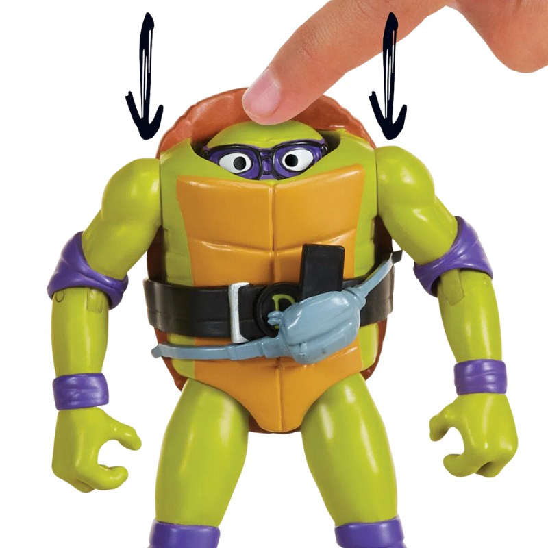 Teini-ikäiset Mutanttininjakilpikonnat Head Droppin' Donatello 11cm Figuuri