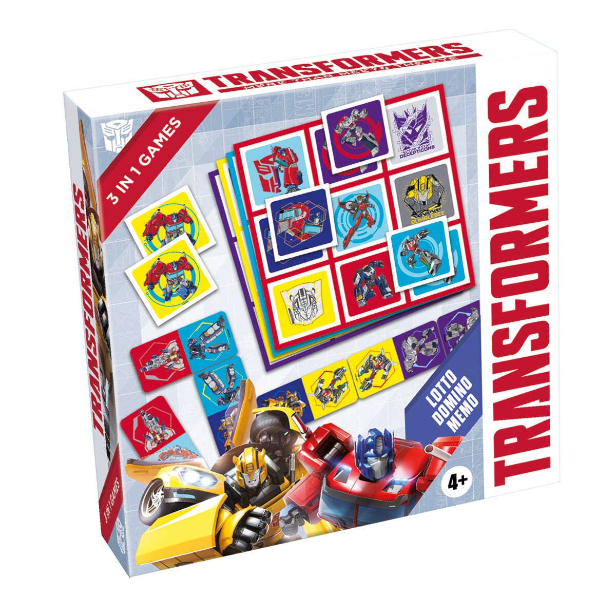 Transformers 3 in 1 Lotto, Domino, Memo