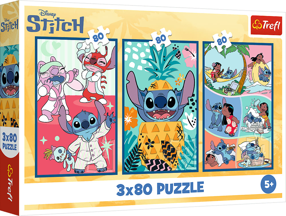 Trefl Disney Lilo & Stitch 3 x 80 Palan Palapeli
