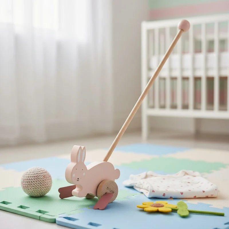 Trixie Puinen Työntölelu Pupu