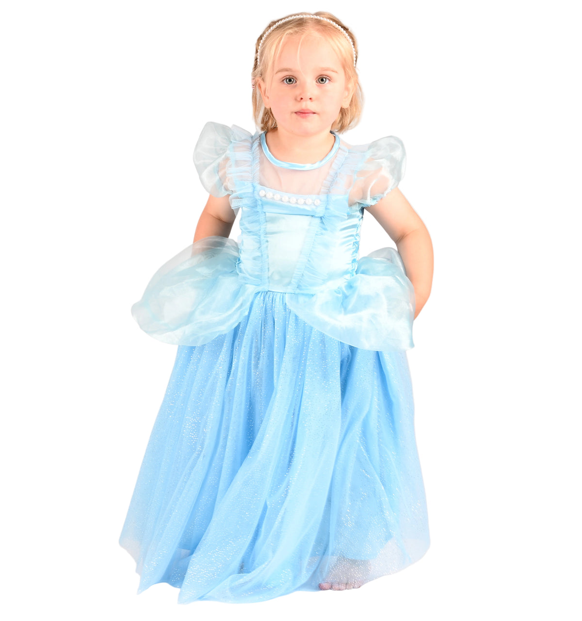 "Tuhkimo" Prinsessamekko + Panta 98-104 cm (2-4v)